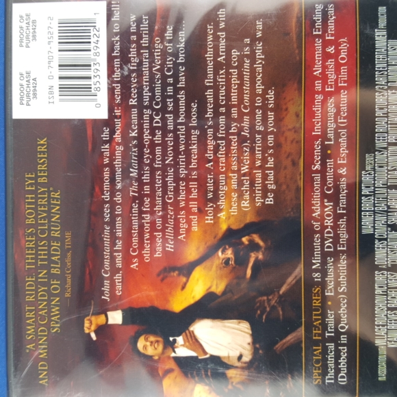 2/$20💥 DVD Movie CONSTANTINE with Keanu Reeves, factory sealed - Picture 4 of 6